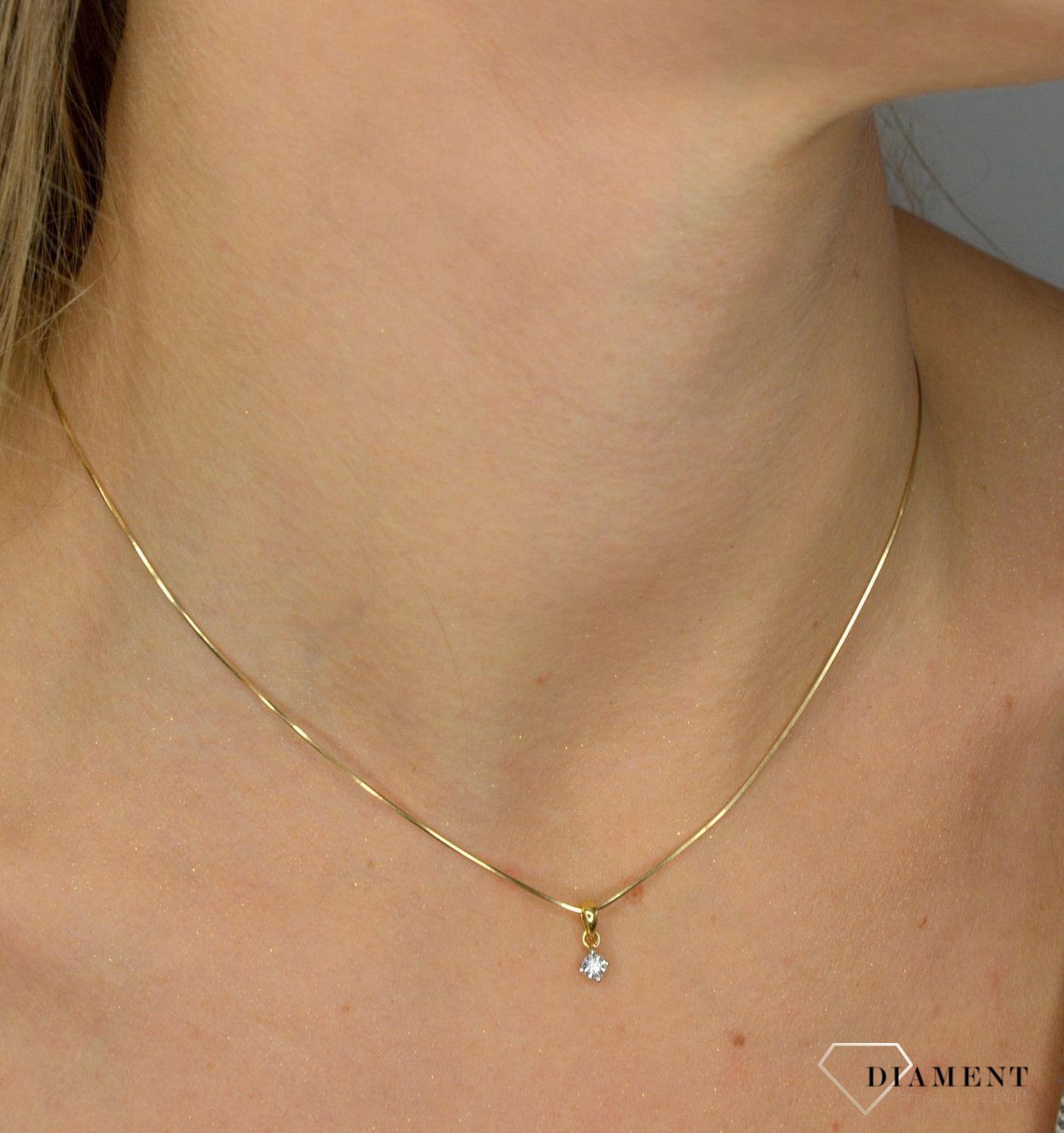 Zawieszka złota DIAMENT białe złoto, diament P 262 YW.jpg